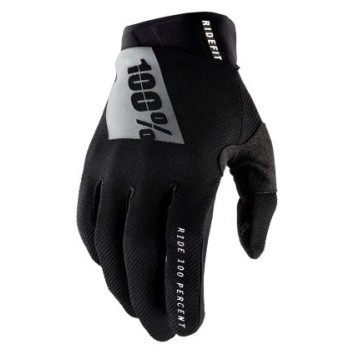 100% Ridefit Gloves Black